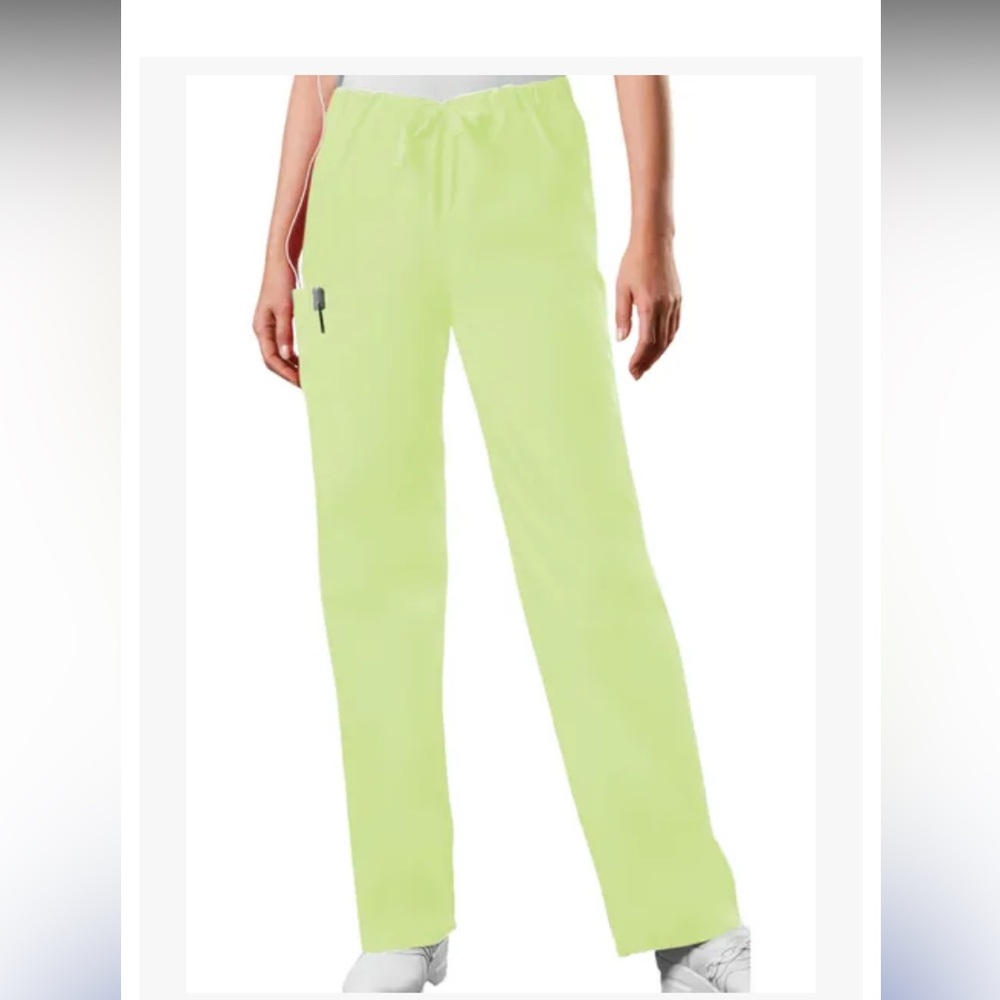 NWT CHEROKEE 4100T Workwear Scrub tie pants. Sz S Tall.  Color Celadon unisex